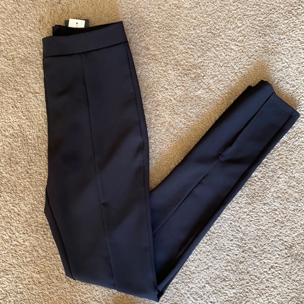 Black high waist trouser pants